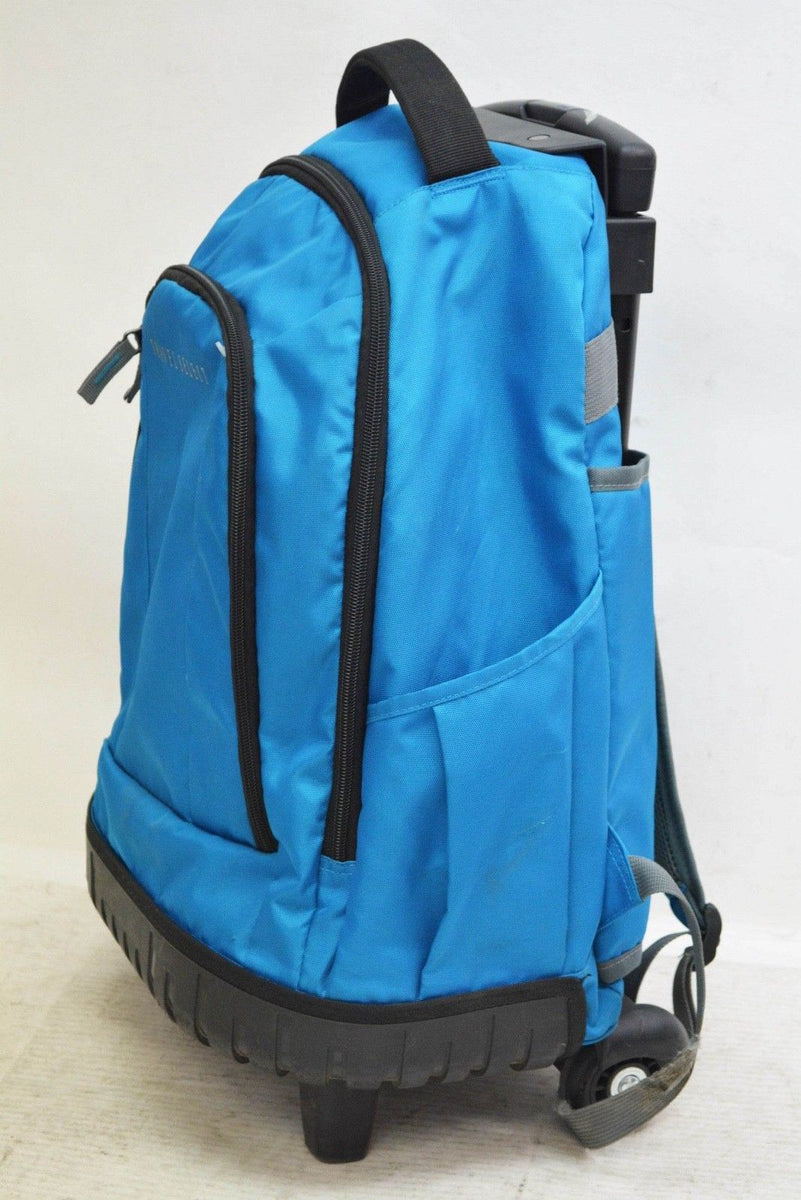 Travel Select 18" Rolling Wheeled Travel Backpack Bag Blue Softcase