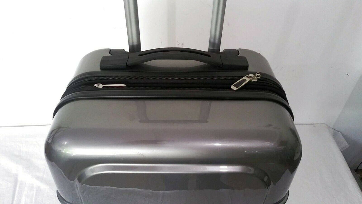 300 Delsey Air Quest 21" CarryOn Spinner Suitcase Gray Hardside Lugg