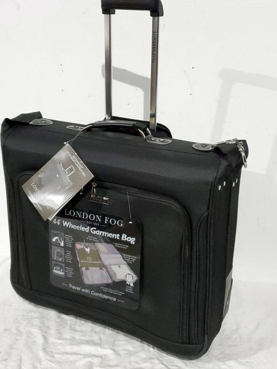 350 New London Fog Buckingham 44" Wheeled Garment Bag Suitcase Luggag