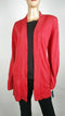 Karen Scott Women Long Sleeve Red Front Open Cardigan Shrug Sweater Top Plus 16W - evorr.com