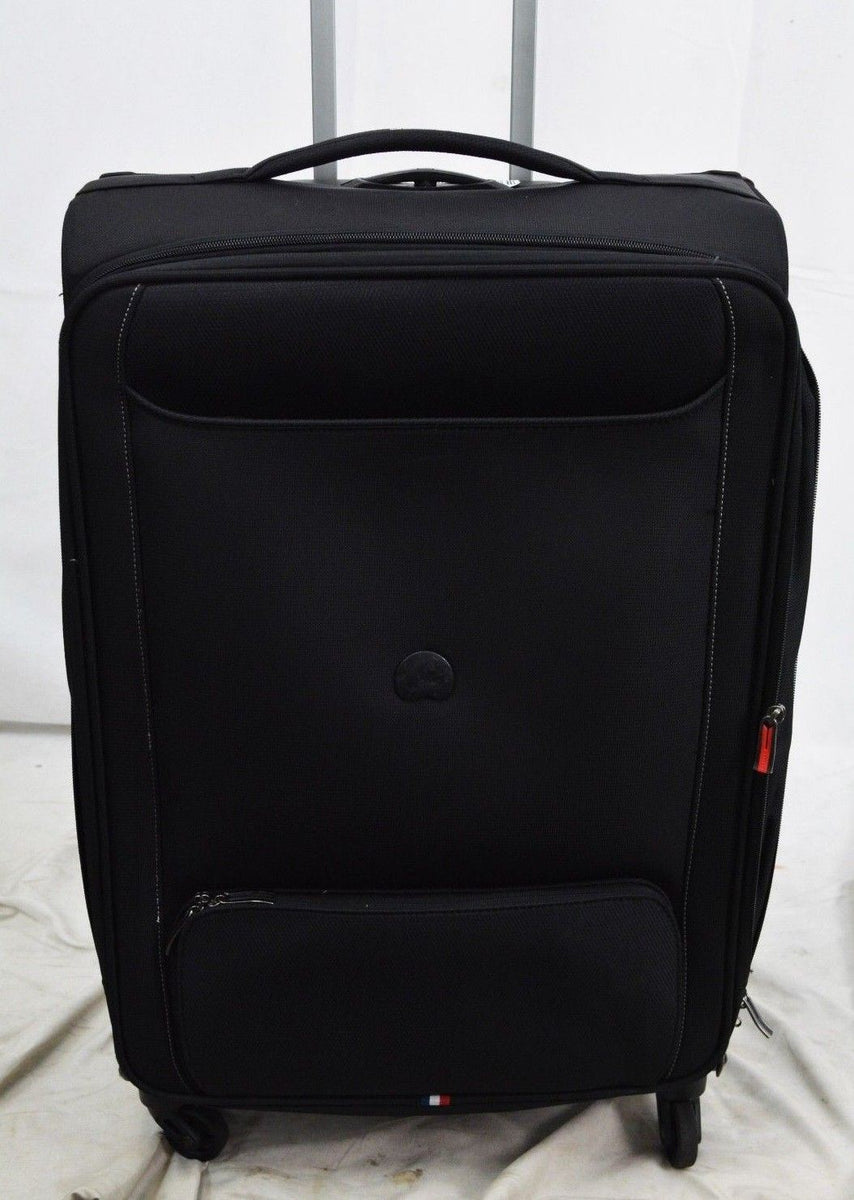 300 DELSEY CHATILLON 25" BLACK LIGHTWEIGHT EXPANDABLE SPINNER SUITCAS