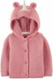 Carters Baby Girls Unicorn Hooded Cardigan Pink Button Sweater SIZE 9 Months