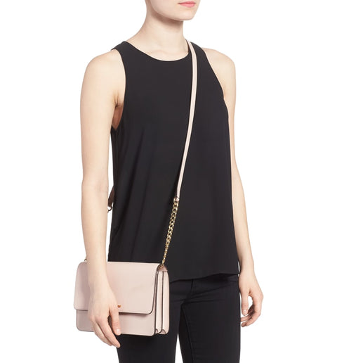 Michael Kors Women's Large Daniela Leather Crossbody Bag