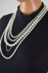 Nordstrom Joe Fresh Women's Multi-Layered Pearl Necklace Chain Fashion Jewelry - evorr.com