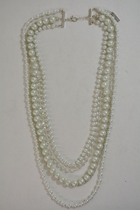 Nordstrom Joe Fresh Women's Multi-Layered Pearl Necklace Chain Fashion Jewelry - evorr.com