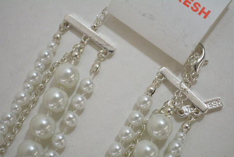 Nordstrom Joe Fresh Women's Multi-Layered Pearl Necklace Chain Fashion Jewelry - evorr.com