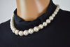 $49 Sears-Jessica Women White Pearl Stone Gold Necklace Fashion Charming Jewelry