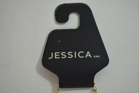 $49 Sears-Jessica Women White Pearl Stone Gold Necklace Fashion Charming Jewelry