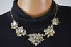 Nordstrom Joe Fresh Womens Gold Embellished Stone Chain Necklace Fashion Jewelry - evorr.com