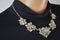 Nordstrom Joe Fresh Womens Gold Embellished Stone Chain Necklace Fashion Jewelry - evorr.com