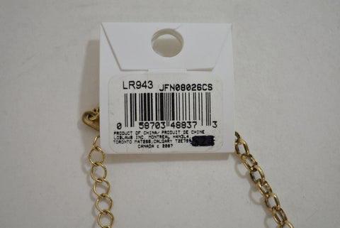 Nordstrom Joe Fresh Womens Gold Embellished Stone Chain Necklace Fashion Jewelry - evorr.com