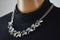 Nordstrom Joe Fresh Womens Silver Chain Embellish Stone Necklace Fashion Jewelry - evorr.com
