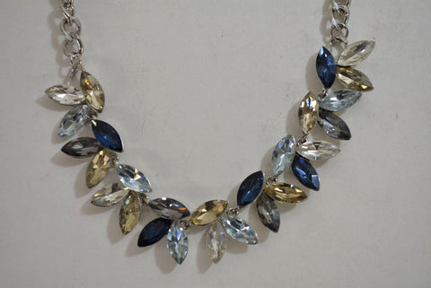 Nordstrom Joe Fresh Womens Silver Chain Embellish Stone Necklace Fashion Jewelry - evorr.com