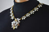 Nordstrom Joe Fresh Women's White Crystal Embellish Bib Necklace Fashion Jewelry - evorr.com
