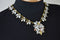 Nordstrom Joe Fresh Women's White Crystal Embellish Bib Necklace Fashion Jewelry - evorr.com