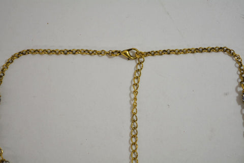 Nordstrom Joe Fresh Women's White Crystal Embellish Bib Necklace Fashion Jewelry - evorr.com