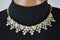Nordstrom Joe Fresh Women's Peach Embellished Chain Bib Necklace Fashion Jewelry - evorr.com