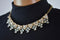 Nordstrom Joe Fresh Women's Peach Embellished Chain Bib Necklace Fashion Jewelry - evorr.com