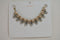 Nordstrom Joe Fresh Women's Peach Embellished Chain Bib Necklace Fashion Jewelry - evorr.com