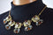 Nordstrom Joe Fresh Women's Brown Gray Rhinestone Chain Necklace Fashion Jewelry - evorr.com