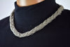 Nordstrom Joe Fresh Womens Gray Small Beads Braided Fashion Bib Necklace Jewelry - evorr.com