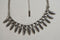 Nordstrom Joe Fresh Women's Silver Engraved Link-Chain Necklace Fashion Jewelry - evorr.com