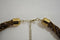 Nordstrom Joe Fresh Womens Gold Brown Beads Twisted Bib Necklace Fashion Jewelry - evorr.com