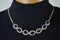 Nordstrom Joe Fresh Women's Black Cut Stone Silver Bib Necklace Fashion Jewelry - evorr.com