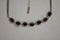 Nordstrom Joe Fresh Women's Black Cut Stone Silver Bib Necklace Fashion Jewelry - evorr.com