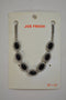 Nordstrom Joe Fresh Women's Black Cut Stone Silver Bib Necklace Fashion Jewelry - evorr.com
