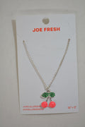 Nordstrom Joe Fresh Women's Silver Chain Cherry Pendant Fashion Necklace Jewelry - evorr.com