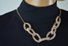 Nordstrom Joe Fresh Womens Copper Mesh Chain-Link Loops Necklace Fashion Jewelry - evorr.com