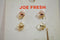 New Joe Fresh Womens 2-Pairs Pink White Rhinestone Stud Earrings Fashion Jewelry