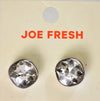Nordstrom Joe Fresh Womens Silver Cut-Stone Crystal Stud Earring Fashion Jewelry - evorr.com