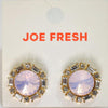 Nordstrom Joe Fresh Womens Pink Rhinestone Crystal Quartz Studs Earrings Jewelry - evorr.com