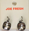 Nordstrom Joe Fresh Womens Clear Cut-Stone Crystal Black Dangle Earrings Jewelry - evorr.com