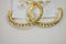 Nordstrom Joe Fresh Women's Gold Green Rhinestone Hoop Earrings Fashion Jewelry - evorr.com