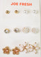 Nordstrom Joe Fresh Womens 6-Pair Gold Pearl Stone Stud Earrings Fashion Jewelry - evorr.com