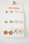 Nordstrom Joe Fresh Womens 6-Pair Gold Pearl Stone Stud Earrings Fashion Jewelry - evorr.com