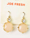 Nordstrom Joe Fresh Women's Peach Square Crystal Dangle Earrings Fashion Jewelry - evorr.com
