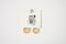 Nordstrom Joe Fresh Women's Peach Square Crystal Dangle Earrings Fashion Jewelry - evorr.com