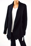 Style&Co. Womens Black Ribbed-Hem Open-Front Shawl-Collar Cardigan Shrug Plus 2X
