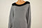 $109 Alfani Women Boat Neck Gray Chevron Jacquard-Knit Tunic Sweater Top Plus 3X