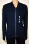 $128 New Nautica Mens Long-Sleeve Blue Zip-Front Shawl Collar Cardigan Sweater M - evorr.com