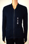 $128 New Nautica Mens Long-Sleeve Blue Zip-Front Shawl Collar Cardigan Sweater M - evorr.com