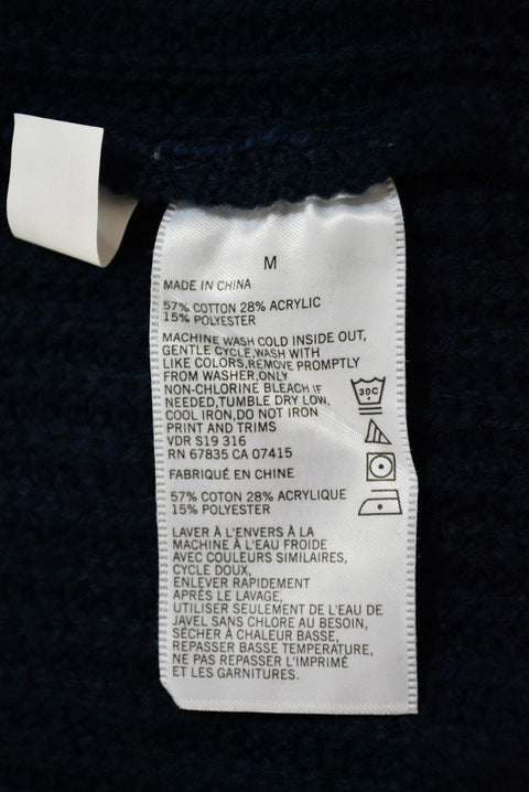 $128 New Nautica Mens Long-Sleeve Blue Zip-Front Shawl Collar Cardigan Sweater M - evorr.com