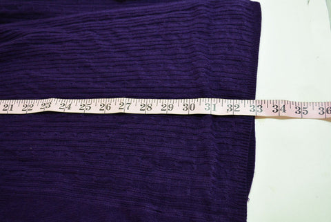 Karen Scott Women Shawl-Collar Purple Open-Front Knit Cardigan Shrug Top Plus 2X