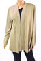 New Karen Scott Womens Long-Sleeve Brown Acrylic Open-Front Cardigan Shrug Top L