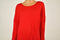 New INC Concepts Womens Wool Blend Red Asymmetric Knit Tunic Sweater Top Plus 3X