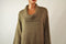 New Karen Scott Womens Cowl Neck 3/4 Sleeve Brown Knit Tunic Sweater Top Plus 2X